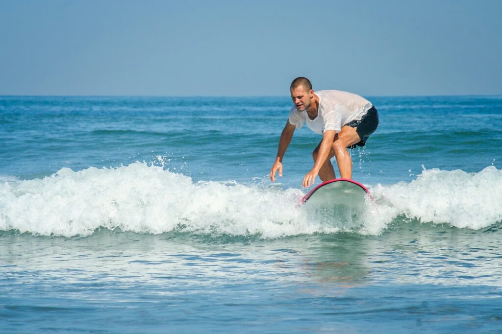 Surfing in Bali